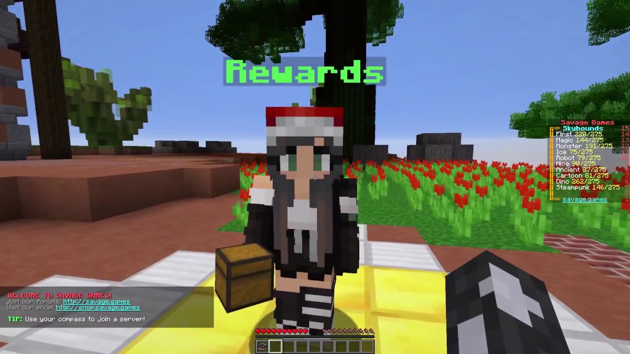 Minecraft on the Skybounds server Island update