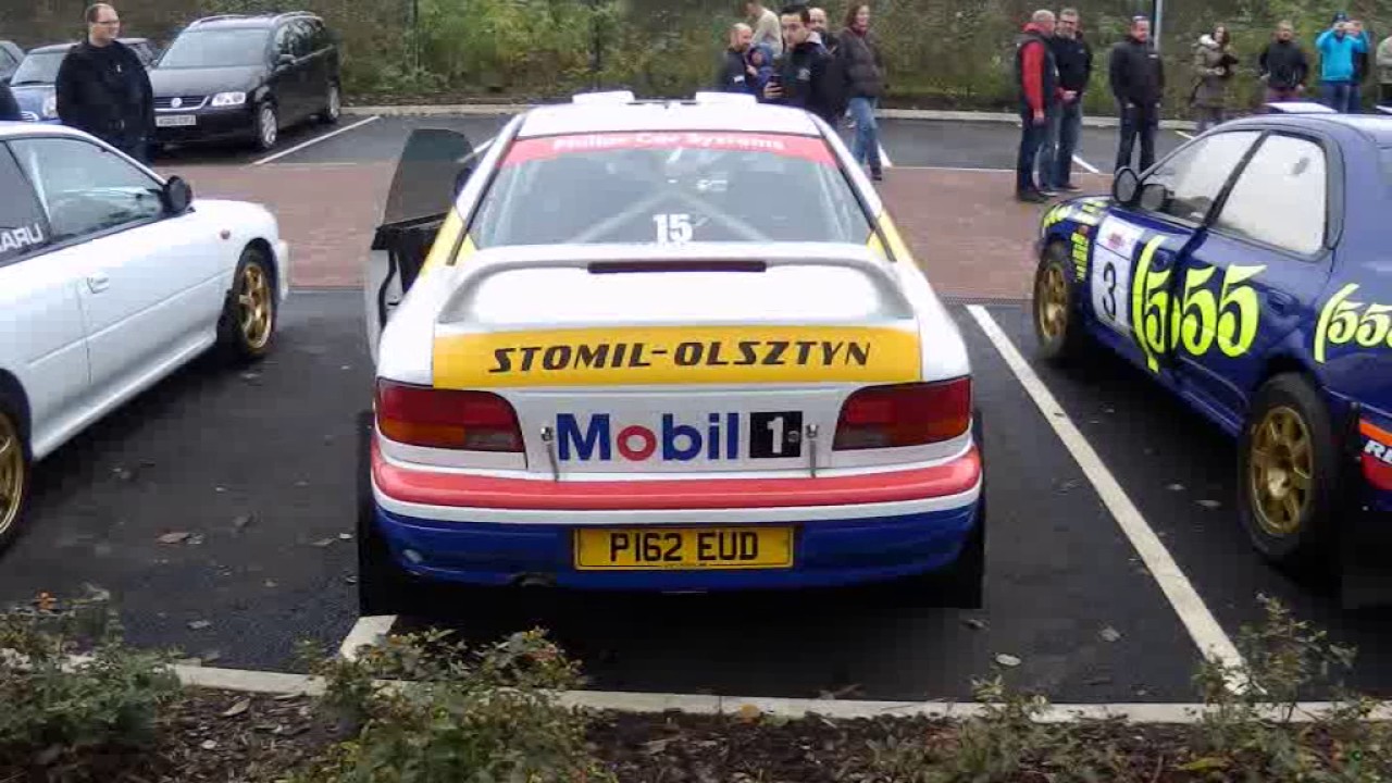 Subaru 555 Group A cars Prodrive 1/2 Anti Lag Awesome - YouTube