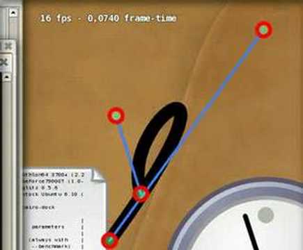 four example-effects using vector-graphics