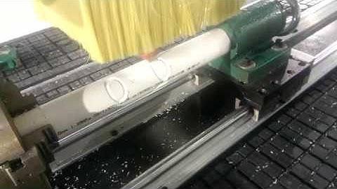 AKM1325C 4th axis wood working cnc router ATC with rotary axis test for Sergio