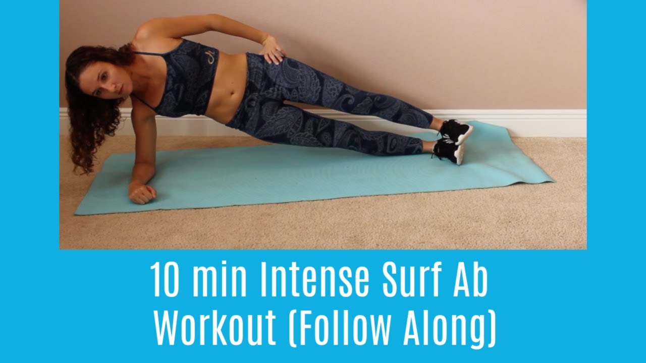 10 min Intense Surf Ab Workout (Follow Along) YouTube