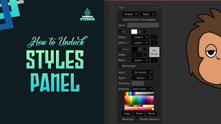 How to Undock Styles Panel in Moho Tutorial