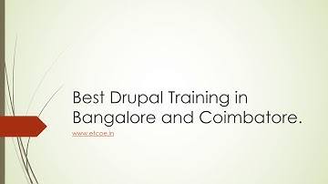 Best Drupal Training in Bangalore and Coimbatore-etcoe.in