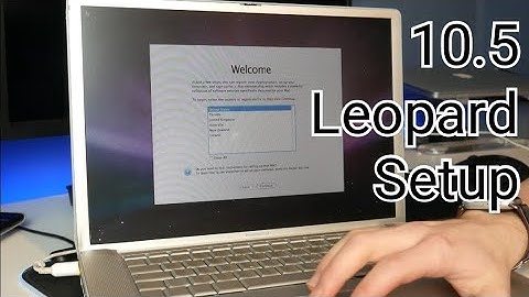 Mac OS X 10.5 Setup Process On A PowerBook G4