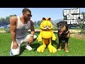 GARFIELD meets Franklin's DOG (GTA 5 Mods)