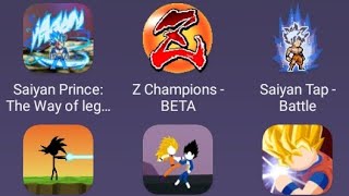 Saiyan Tap - Battle, Z Champions - BETA, Saiyan Prince, Stickman God Warrior, Shadow Stick Battle screenshot 2