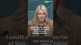 White House press secretary calls a Journalist Left wing Hack over ICE Question