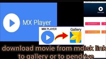 how to download mdisk vedios to gallery or storage