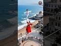 😱 Unbelievable Balance Act Above the Ocean ✨ // #AmazingSkills #CircusLife #BalanceArt #viralvideo