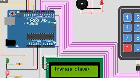 Sistema de cerradura con teclado y alarma Arduino//Teclado matricial//LCD 16x2