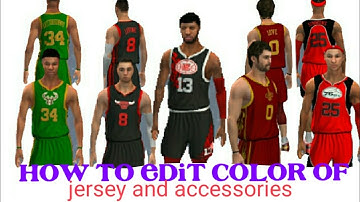 CUSTOMIZED JERSEY HOME/CHANGE COLOR OF ACCESSORIES-NBA2K20 ANDROID