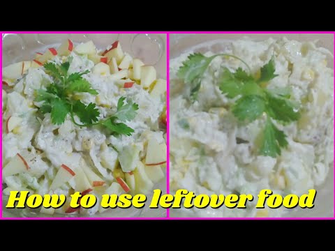 How to use leftover food|Leftover food recipe|Potato Salad|Mayo vegetables salad|Easy recipes|| hqdefault