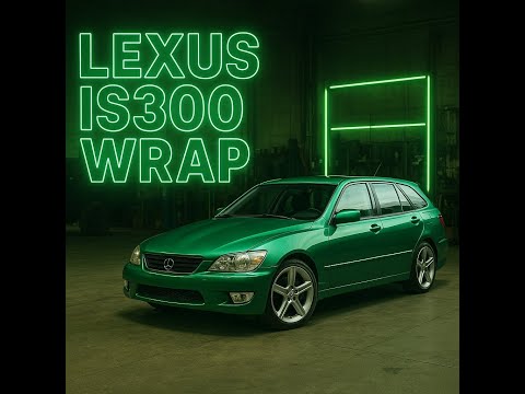 Lexus IS300 Full Wrap in Gloss Dark Green Pearl + System X Ceramic