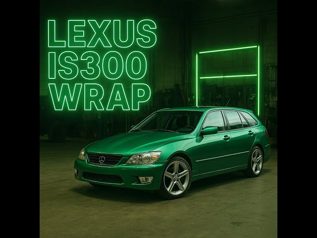 Lexus IS300 Full Wrap in Gloss Dark Green Pearl + System X Ceramic