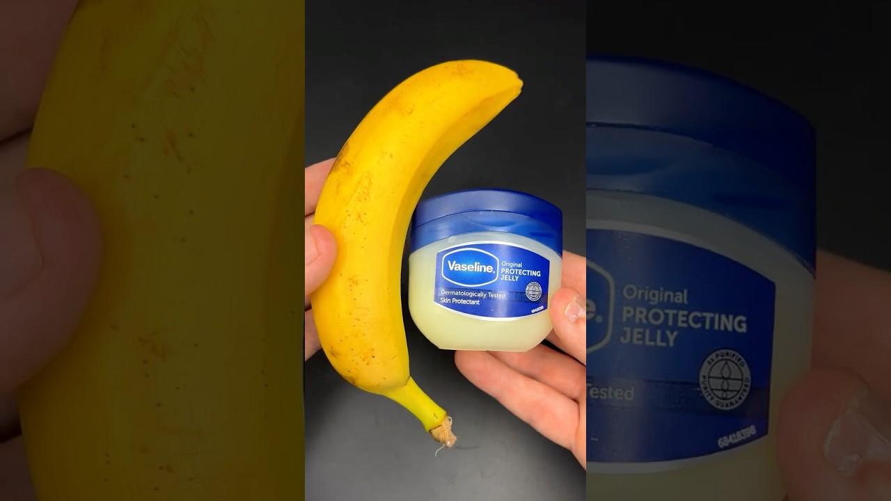 Spread Vaseline on a banana and you will be amazed