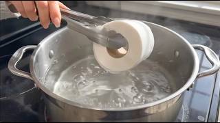 Look What She Did By Throwing Toilet Paper Into Boiling Water!