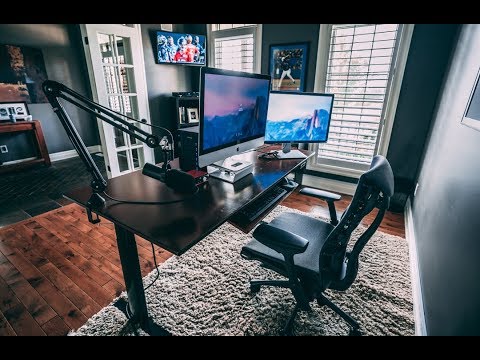 Home Office Tour 2018 ? - Productivity Hacks - YouTube