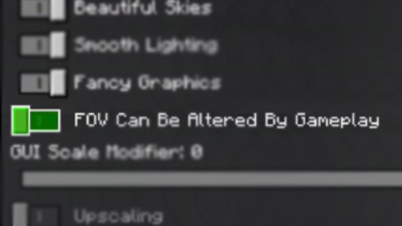 How to turn off altered fov minecraft bedrock youtube