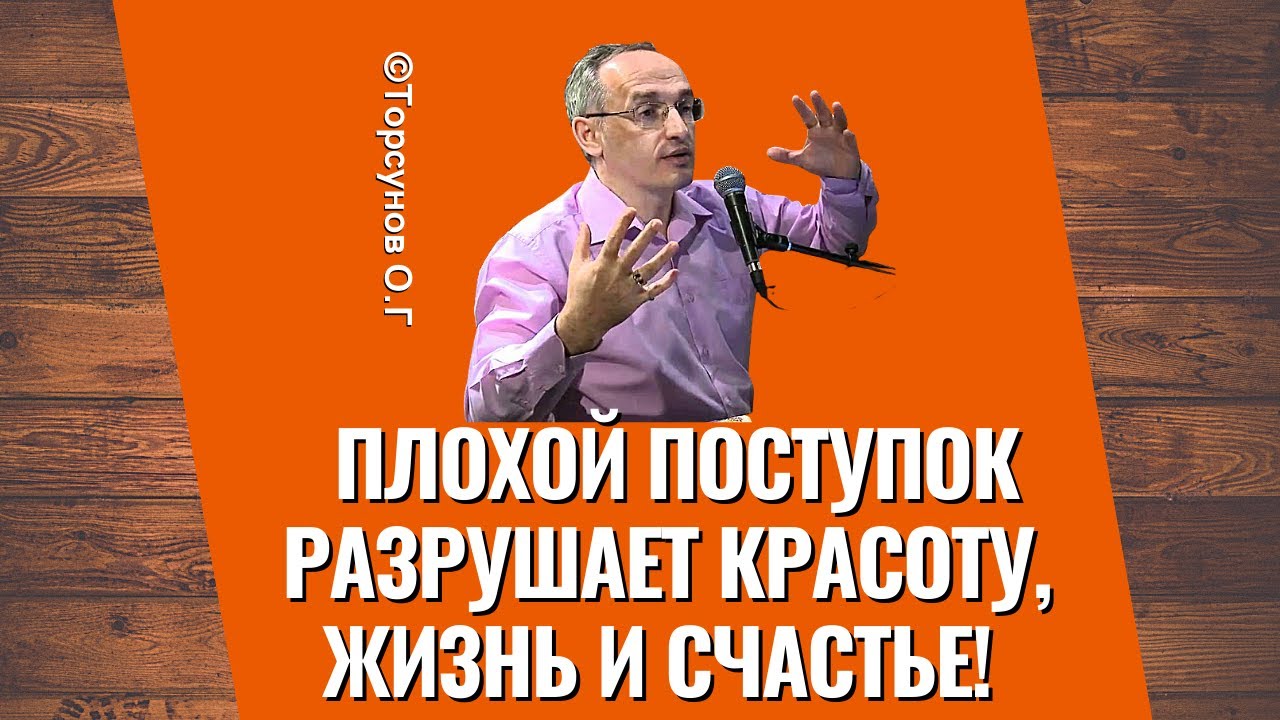Плохой поступок разрушает красоту, жизнь и счастье! Торсунов лекции ...