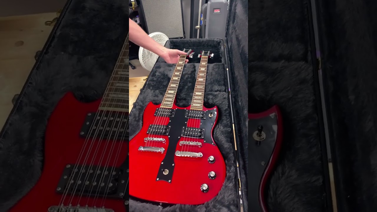Epiphone SG Double neck! #guitar #guitarshop #epiphone - YouTube
