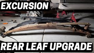 Ford Excursion Rear Leaf Spring Upgrade (swap)