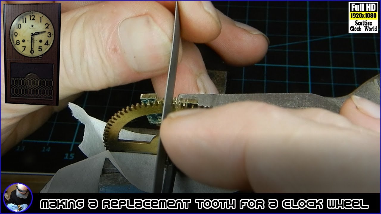 Japanese 40 day wall clock service and repair - making a