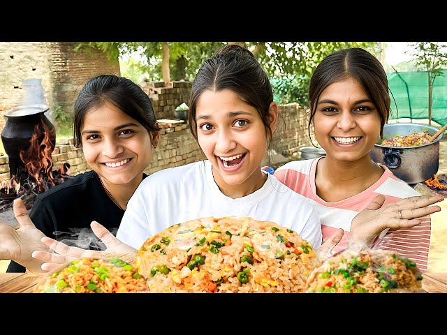 Three cuties preparing Rice for poor people ❤️ | The Helping Roamers class=