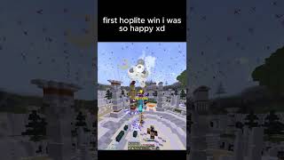 my first hoplite win i was so happy xd #hoplite #minecraft #minecraftpvp