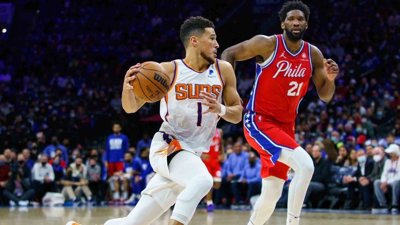 JOEL EMBIID VS DEVIN BOOKER LIVE PHOENIX SUNS VS PHILADELPHIA 76ERS