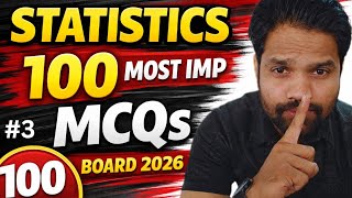 🔥 Statistics MOST IMPORTANT MCQs 🔥 | GSEB Class 12 Commerce | Board Exam 2026