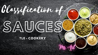 Classification of Sauces | Cookery | TLE
