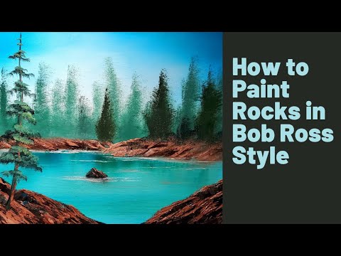 Painting Rocks with Oil Paint in Bob Ross Style with CRI Bram 
