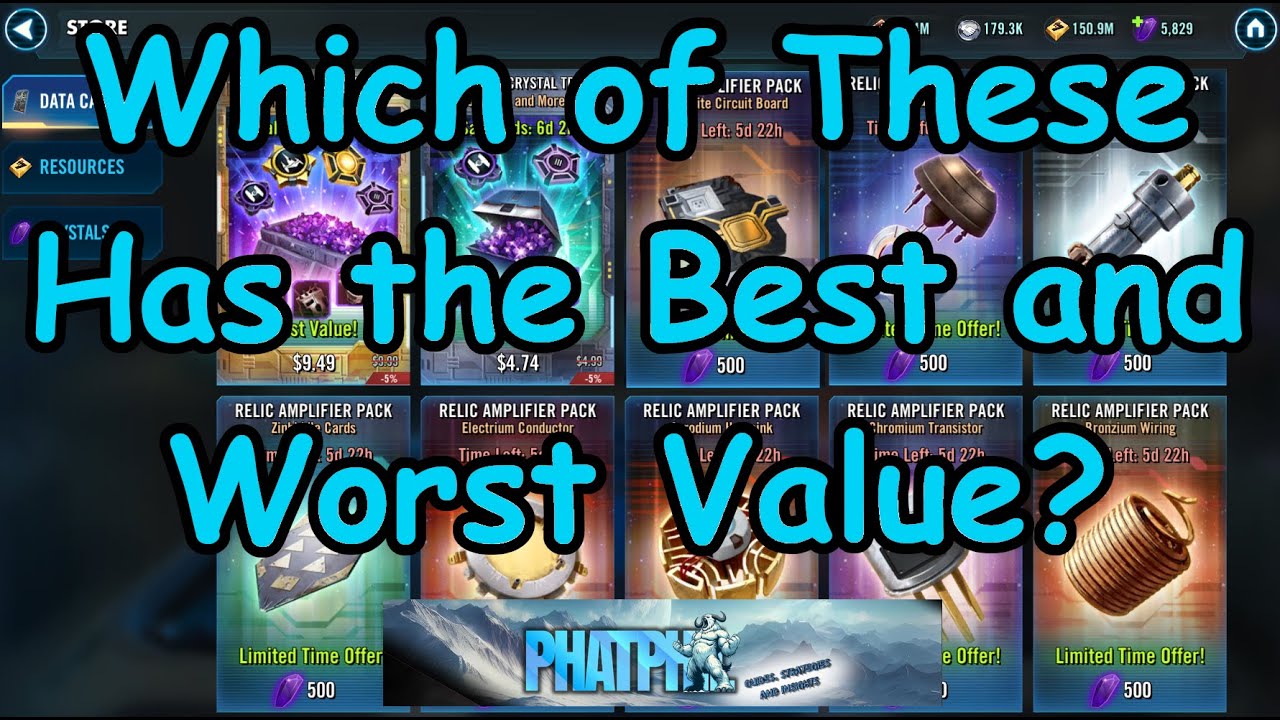 What is the Best Value Relic Amplifier Pack? Should We Avoid to Save Crystals for Punishing One?