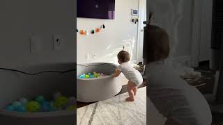 Affordable & safe foam ball pit for toddlers! #foamballpit #toys