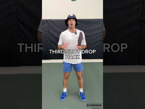 Perfect your third shot drop! #pickleballtips #pickleball