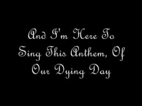 Story of the year - anthem of our dying day (lyrics)