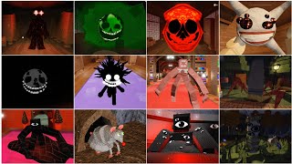 Doors But Bad Fan Remake All Enemies Showcase & Jumpscares