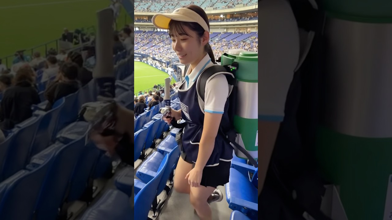 ビールの売り子目当てに野球観戦