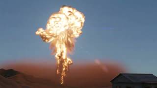 Nuclear Explosion Destroys House - Made in Blender