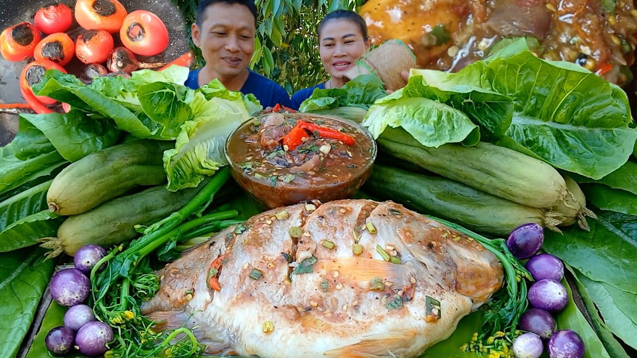 พาตำแจ่วมะกอกหอมๆกินกับนึ่งปลาผักหลายๆแซ่บเข้ากันคักจ้า| 18มกราคม2025