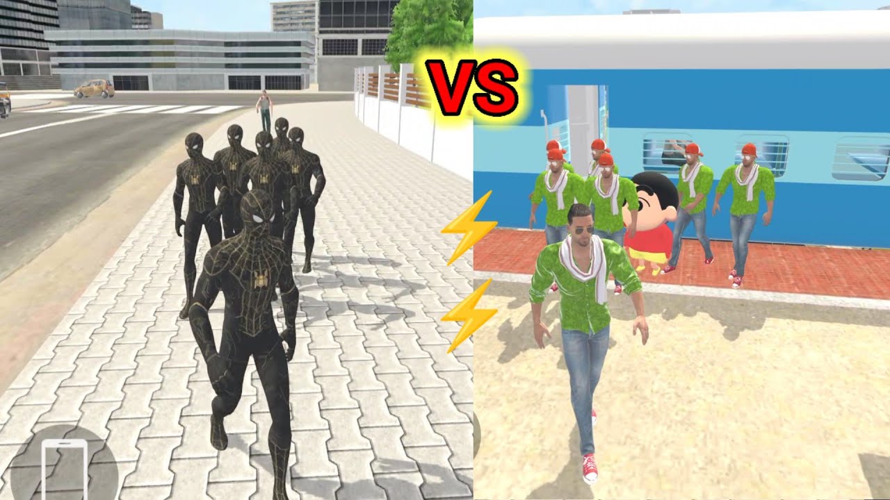 Black Spiderman Gang VS Jack Gang 😱 In Indian Theft Auto Simulator 