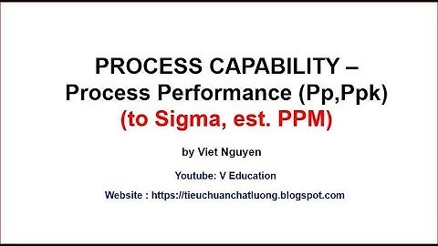 Process Performance Sigma and PPM