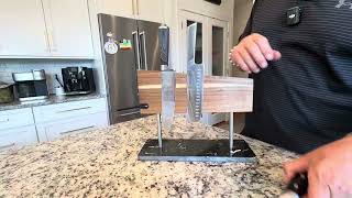 Huusk Strong Magnetic Knife Block
Buy it here - https://amzn.to/4vymH05
Strong Magnetic Knife Block, Double Sided Knives Holder Rack for Kitchen Huusk Strong Magnetic Knife Block