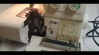 134D overlocker Janome NewHome Ebay demo