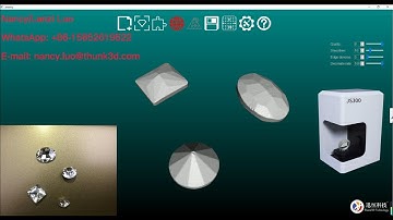 How simple it is to scan three Gemstones at one time with Thunk3D Jewelry 3D scanner JS300