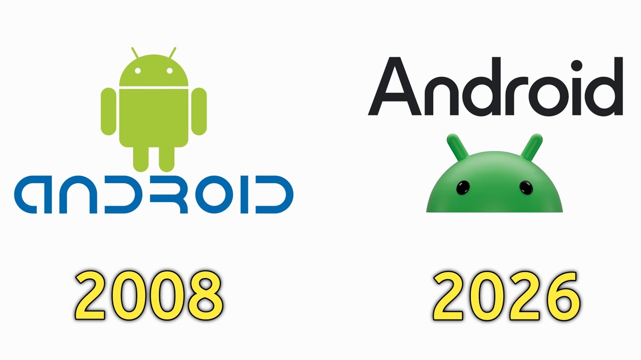 Evolution of Android Logo [2008 - 2026] - YouTube