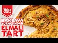 Baklava Yufkası ile 10 Dakikada Hamursuz Tart Tarifi |  Çıtır Çıtır Elmalı Tart Yapımı