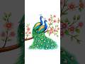 How to Draw a Peacock 🦚 | Simple Art for Beginners#shorts