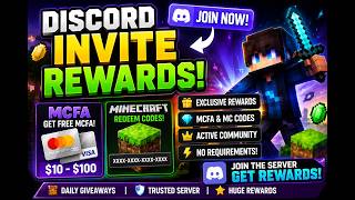 Discord Invite Rewards — Get MCFA & Minecraft Redeem Codes!
