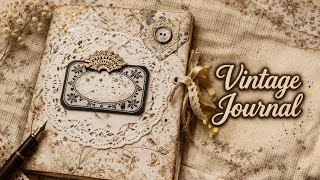 Vintage Handmade Journal Flip Through: Shabby Chic Inspiration